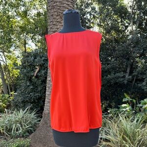Vince silk cross-back tank top - size L